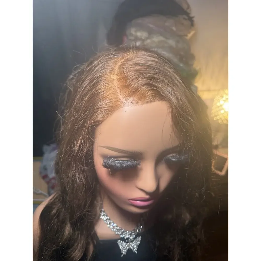 13x6 Lace Front Wig 100% Human Hair Brown Body Wave Pre-Plucked Baby Hairs 28-30